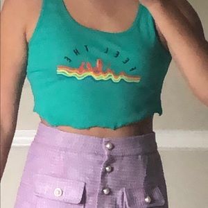 Turquoise tank top